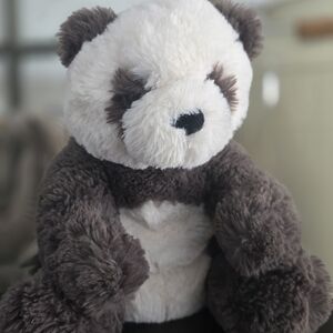Jellycat Panda Harry Plush Toy - Medium Charcoal and White